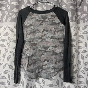 Camouflage Long Sleeve Women's Top